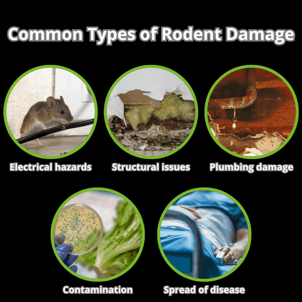 common types of rodent damage